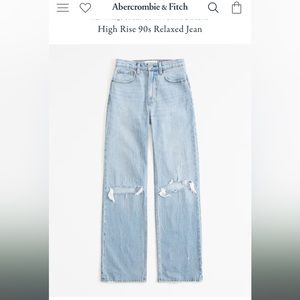 Abercrombie 90s relaxed high rise